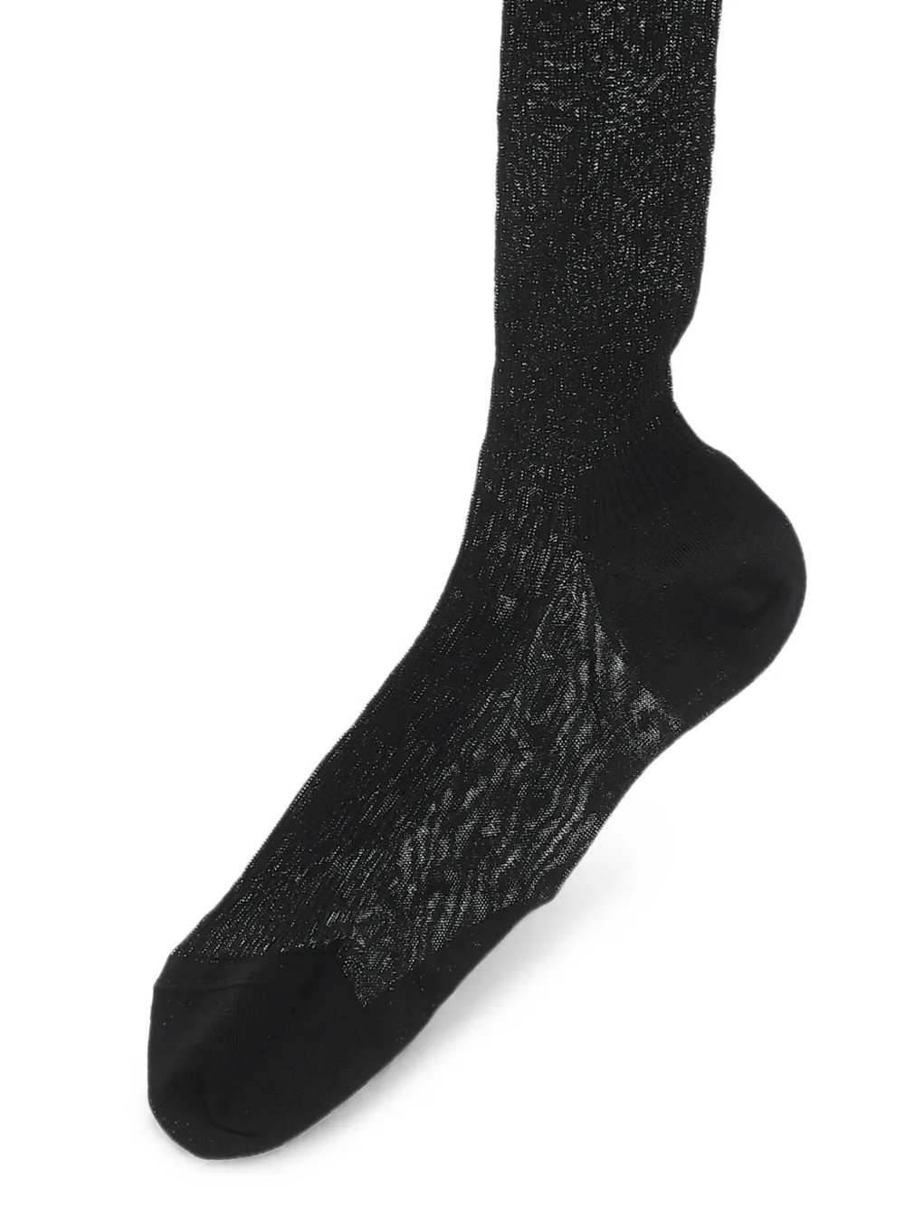 DSQUARED2 Ribgebreide sokken met logo-print Zwart