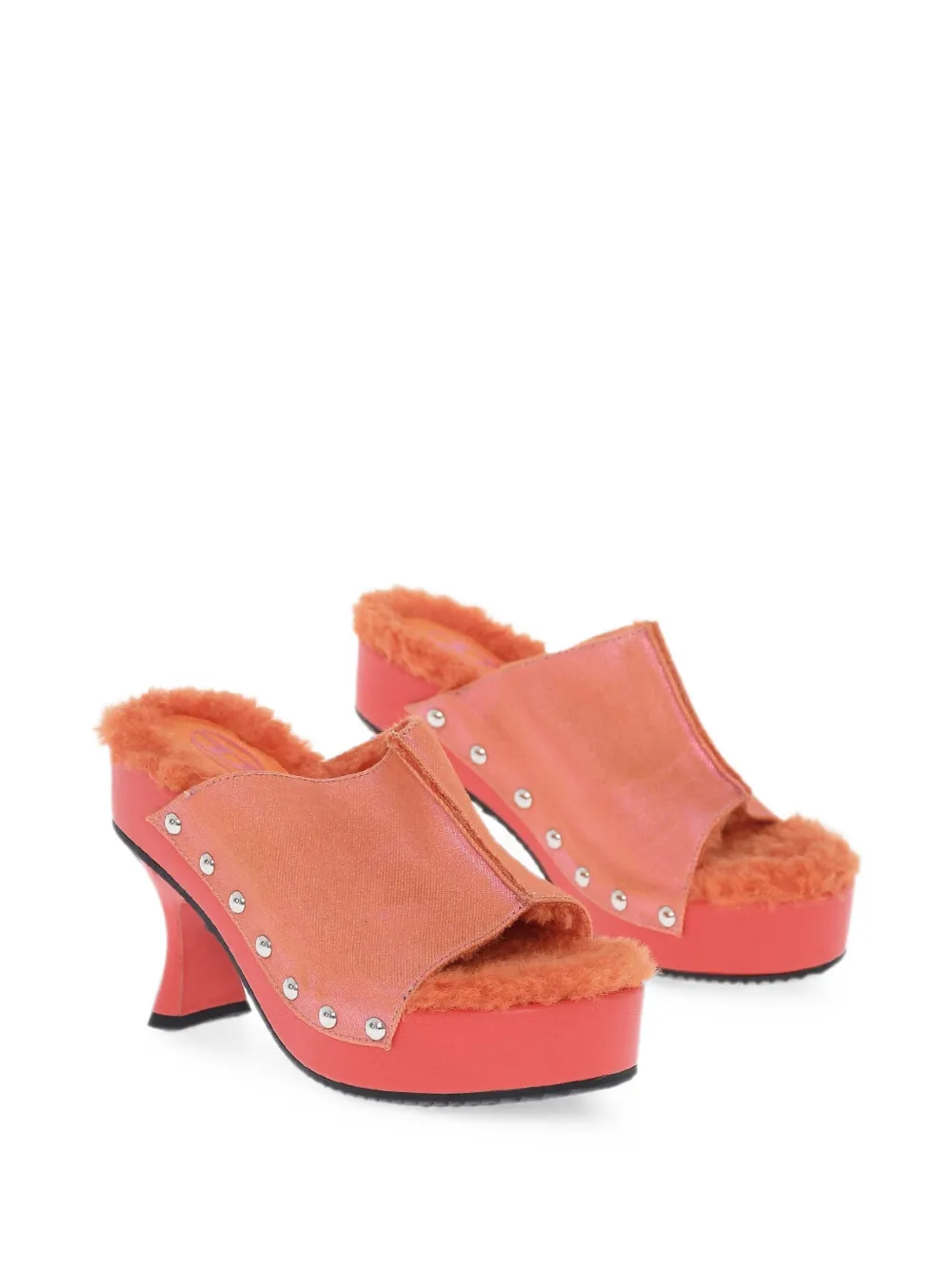 Diesel D-WOODSTOCK stud-embellished sandals Oranje