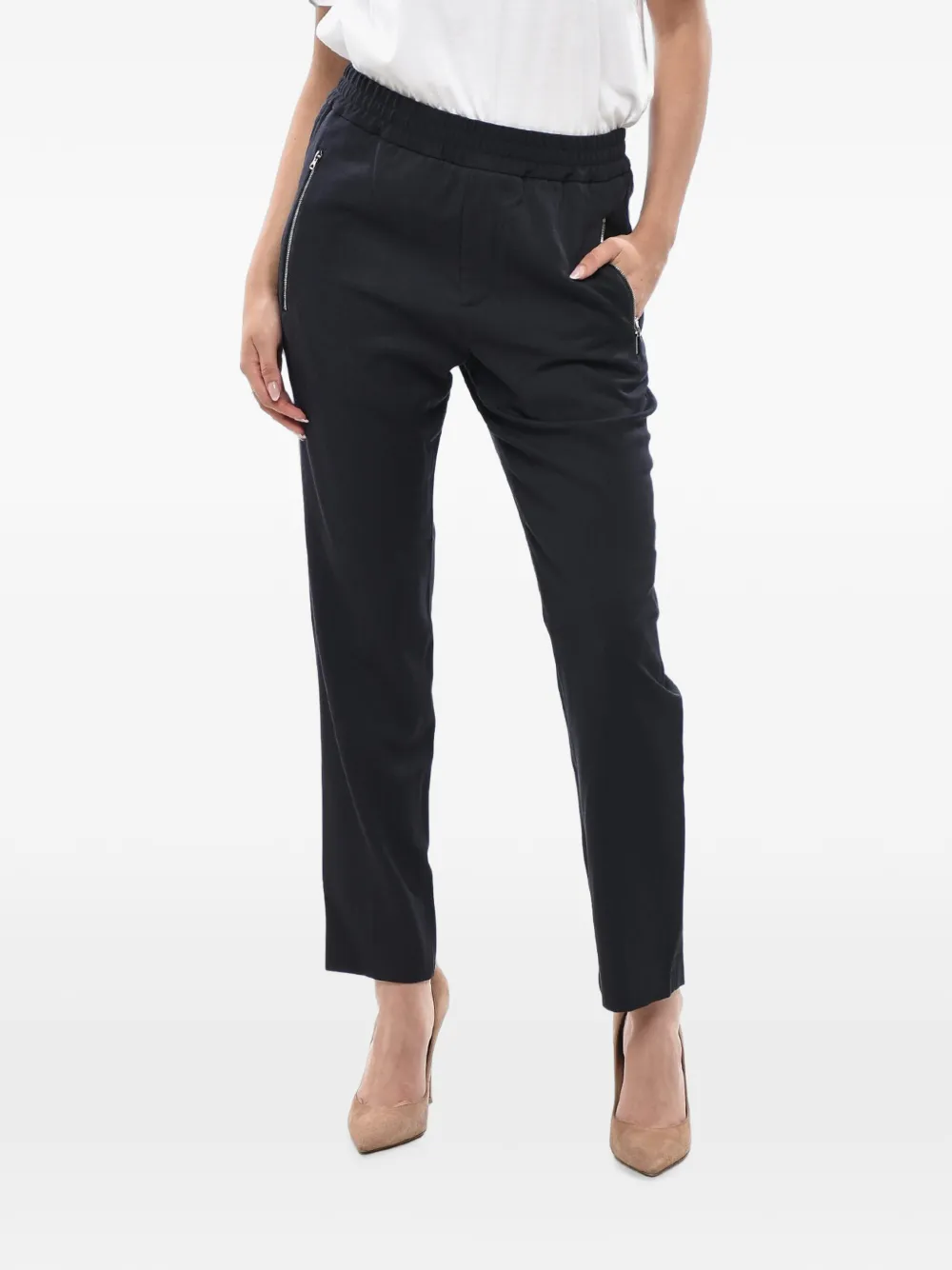 Stella McCartney zip-pocket wool trousers - Schwarz