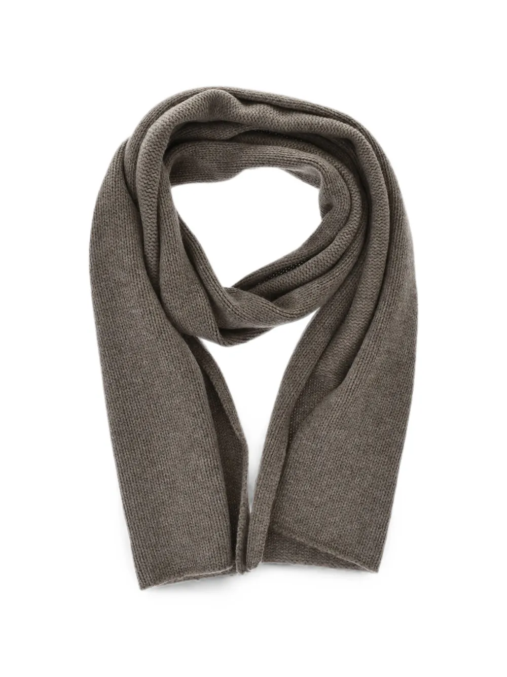 Corneliani Knitted Scarf In Brown