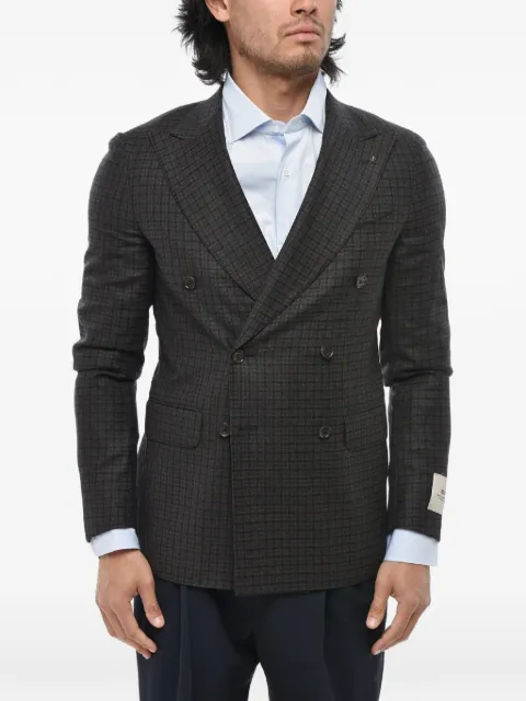Corneliani double-breasted checked blazer