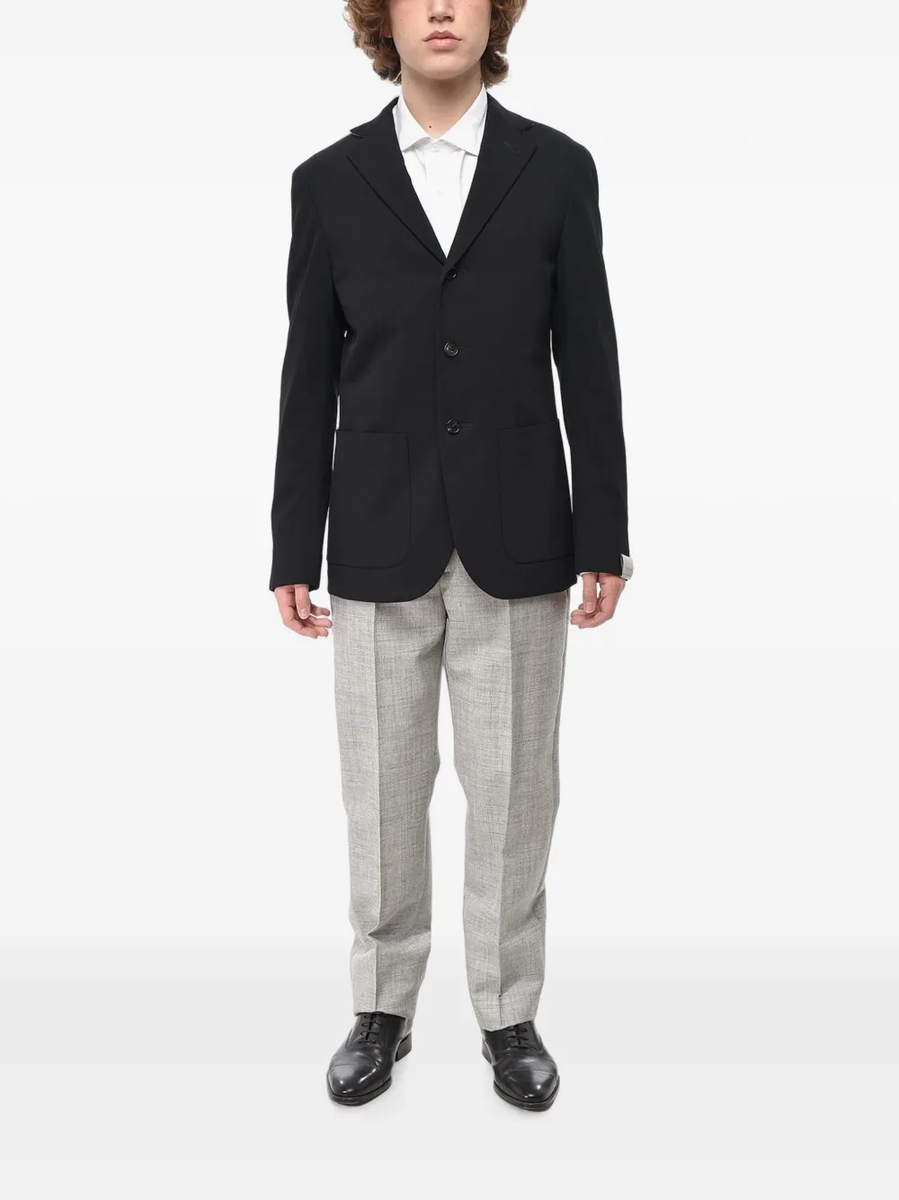 Corneliani Circle patch-pocket blazer Zwart