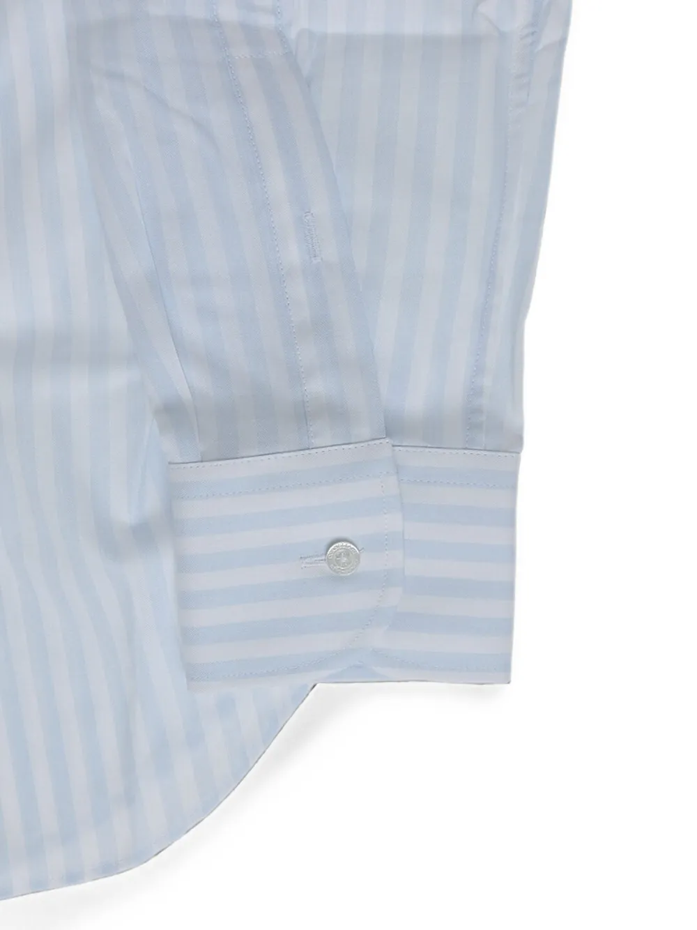 Corneliani striped cotton shirt Wit