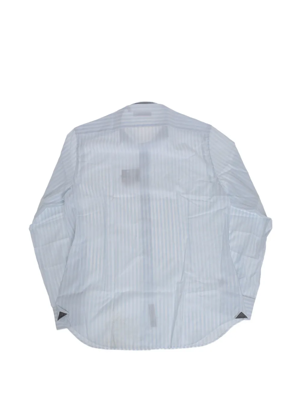 Corneliani striped cotton shirt Wit