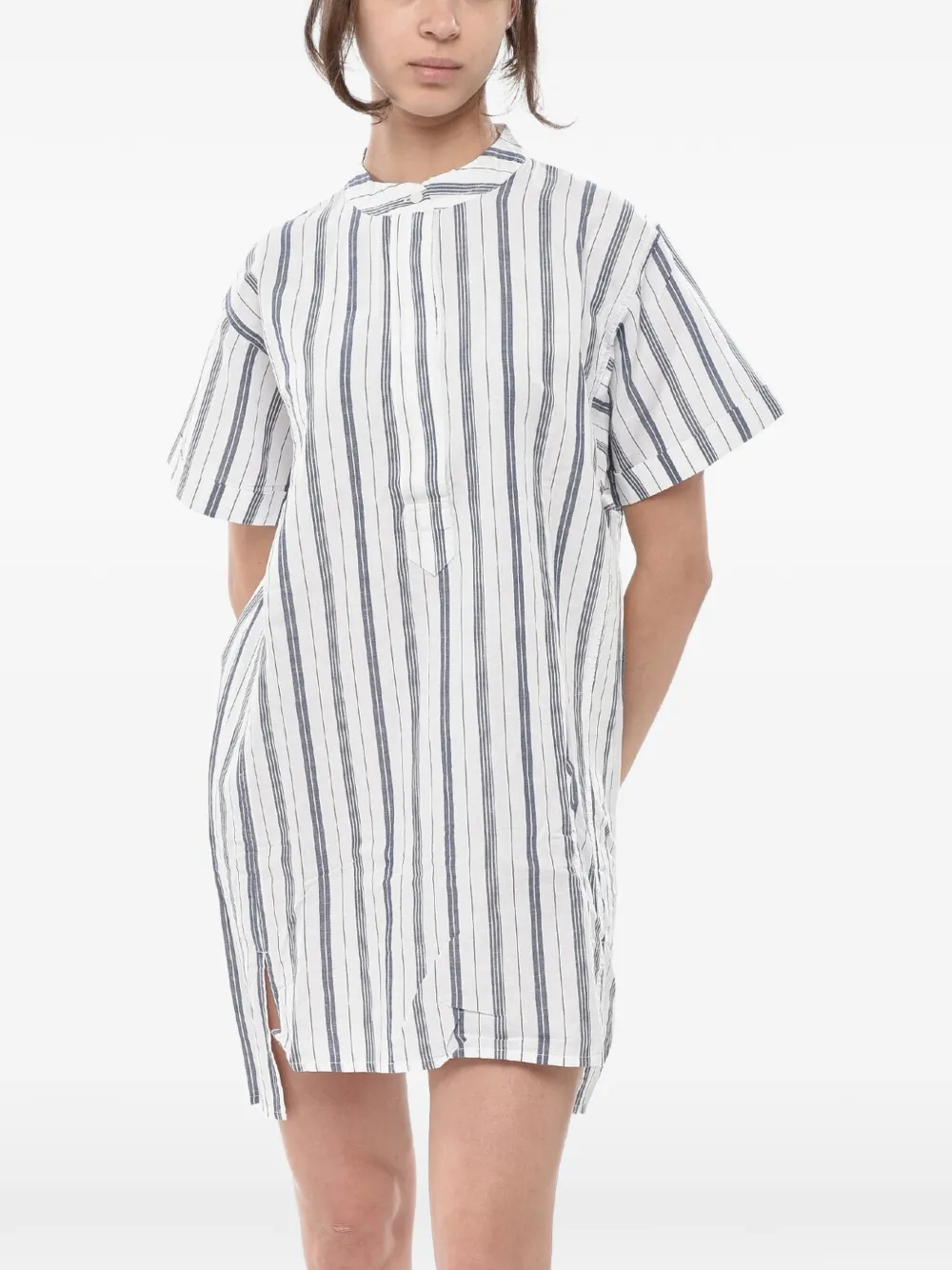 Woolrich striped mini dress - Weiß