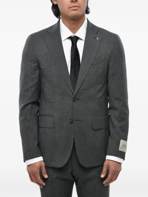 Corneliani single-breasted checked suit