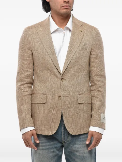 Corneliani single-breasted flap-pocket blazer