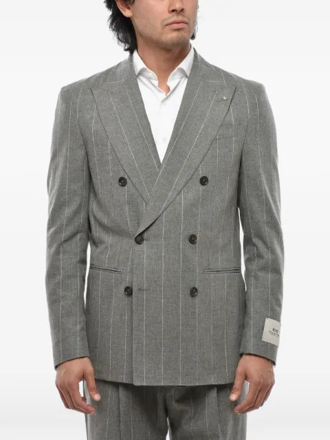 Corneliani double-breasted pinstripe suit
