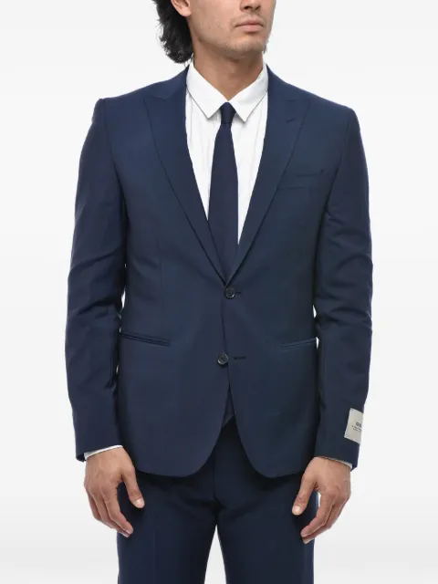Corneliani peak-lapel single-breasted suit
