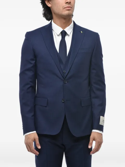 Corneliani traje con botones y bolsillos con solapa