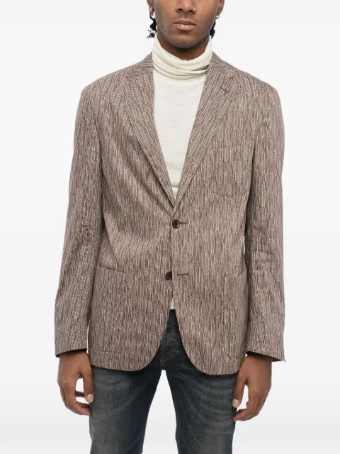 Corneliani single-breasted patch-pocket blazer