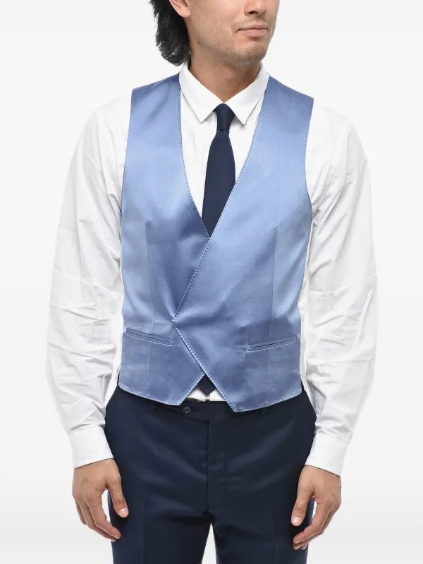 Corneliani ダブルブレスト ベスト | ブルー | FARFETCH JP