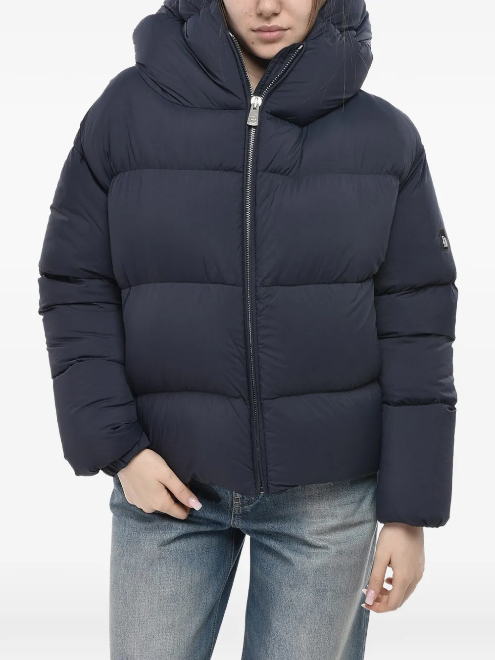 Bacon Cloud Quilted Puffer Jacket In Blue