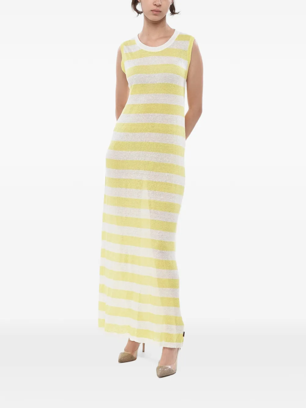 Woolrich striped sleeveless dress - Gelb