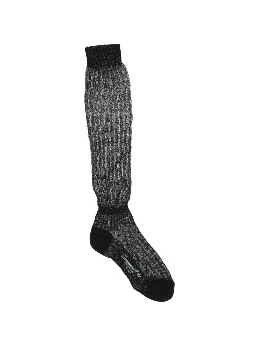 DSQUARED2 semi-sheer knee-high socks - Schwarz