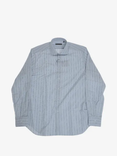 Corneliani striped French-collar shirt