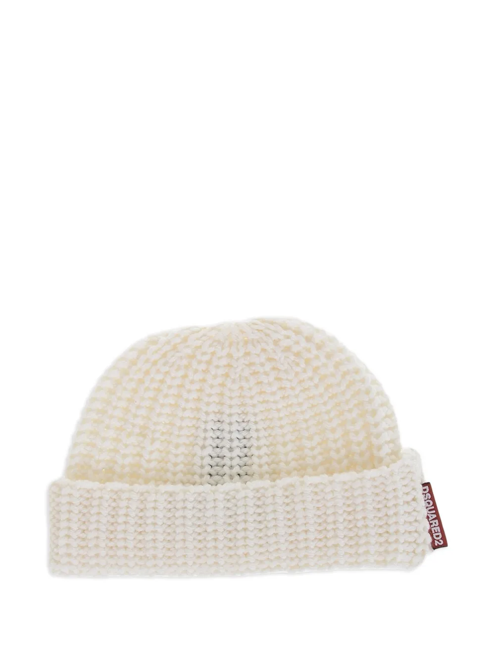 DSQUARED2 monochrome wool beanie - Weiß