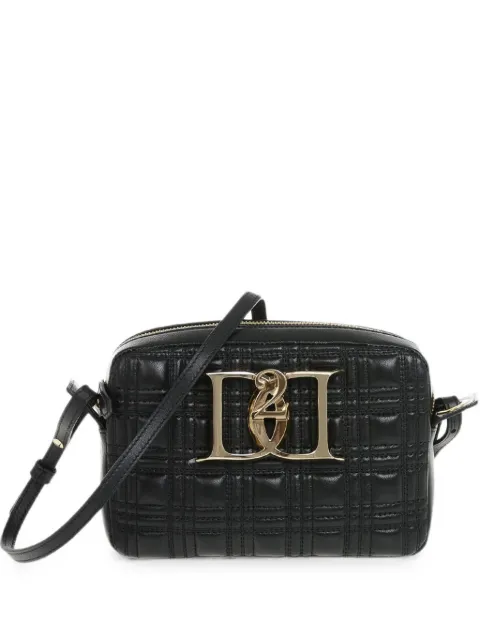 DSQUARED2 quilted logo-buckle crossbody bag