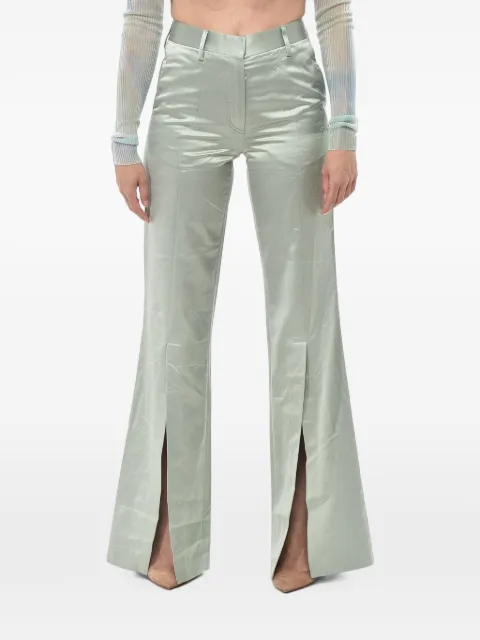Off-White satin slit-detail trousers