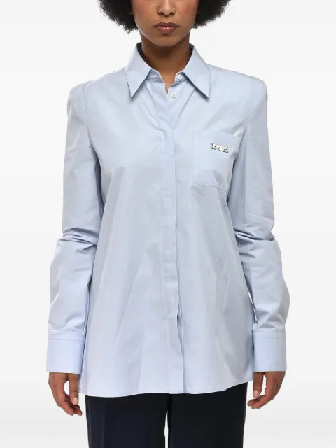Off-White lace-up back poplin shirt