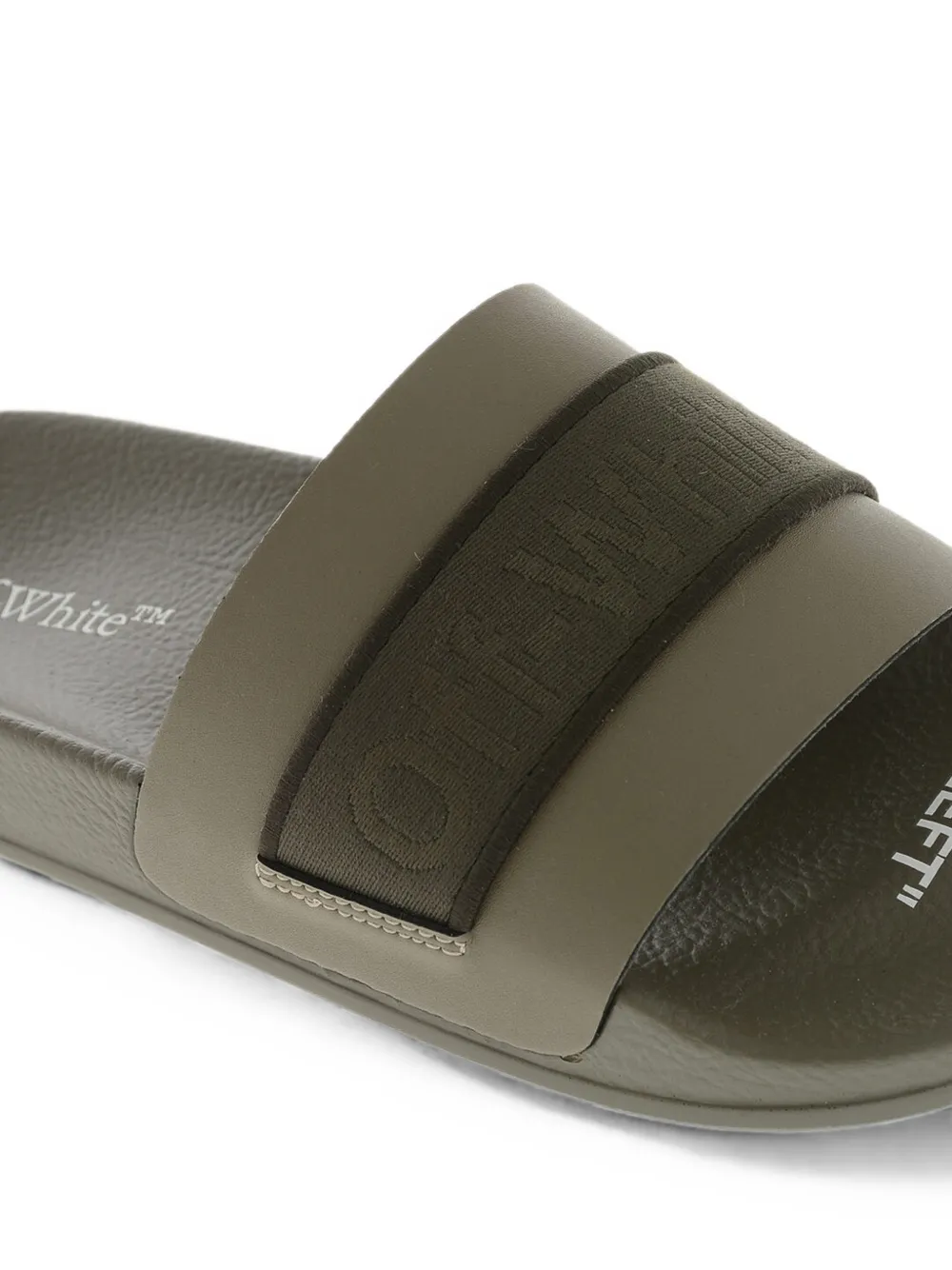 Off-White Industrial logo-band sandals Groen