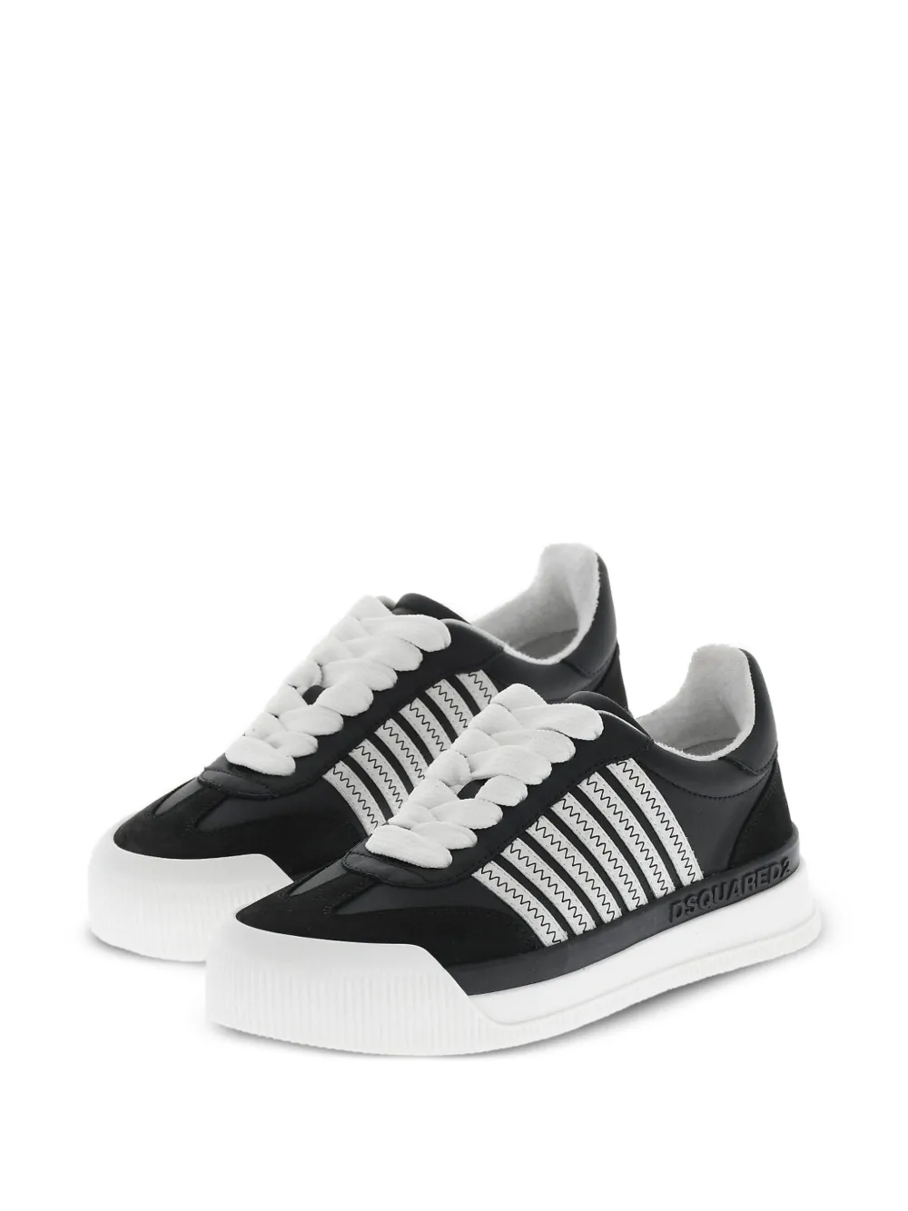DSQUARED2 lace-up leather sneakers Zwart