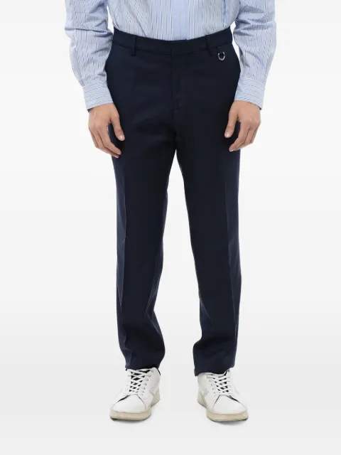 John Richmond logo-charm straight-leg trousers