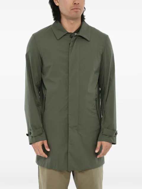 Woolrich concealed-closure single-breasted coat