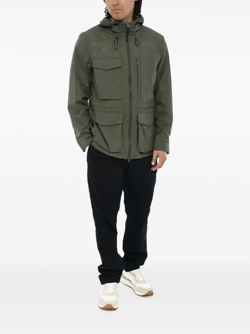 Woolrich ripstop utility jacket Groen