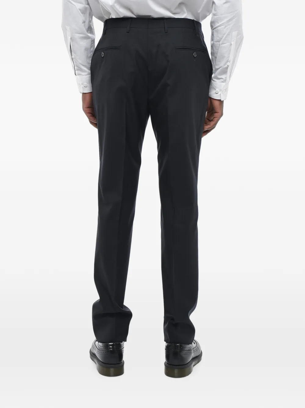 Corneliani virgin-wool four-pocket trousers Blauw
