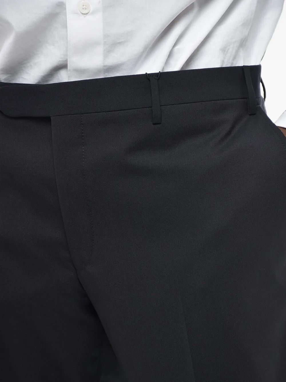Corneliani virgin-wool four-pocket trousers Blauw