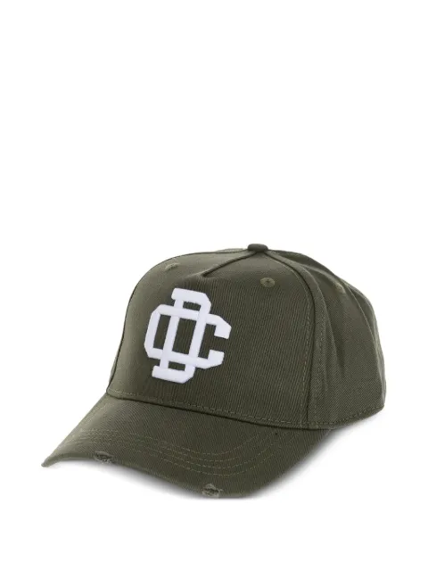 DSQUARED2 logo-embroidered distressed baseball cap