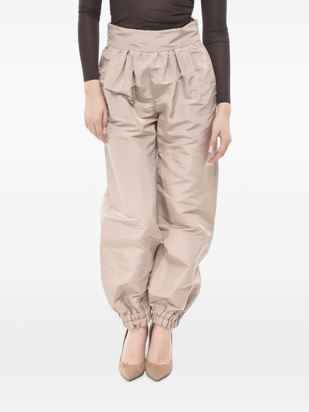 SUPER BLOND pleated balloon trousers