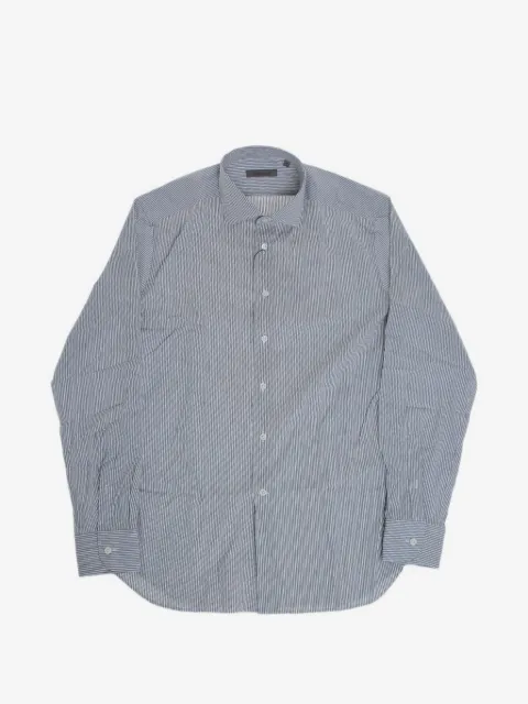 Corneliani striped French-collar shirt