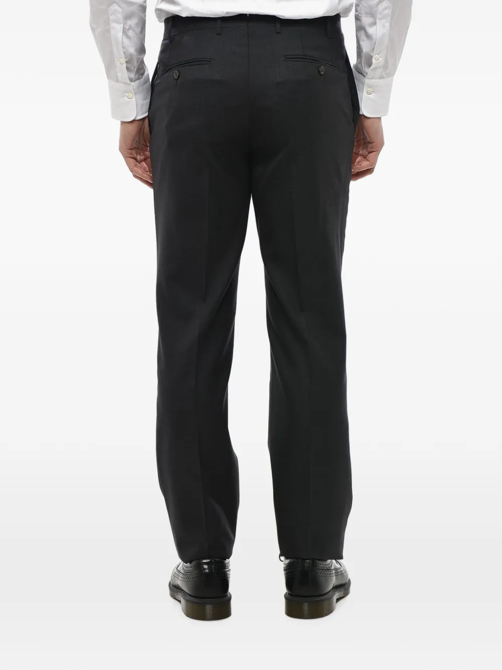 Corneliani virgin wool four-pocket trousers Zwart