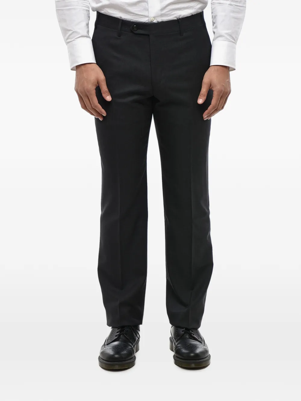 Corneliani 버진 울 4 포켓 팬츠 | 블랙 | Image 1
