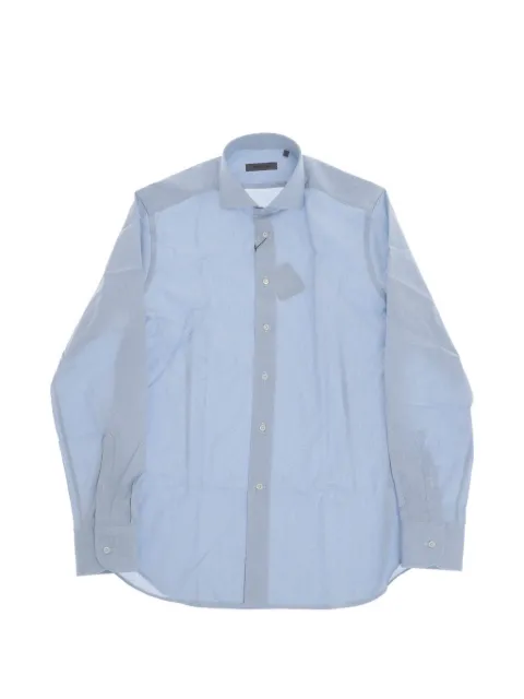 Corneliani French-collar two-tone shirt