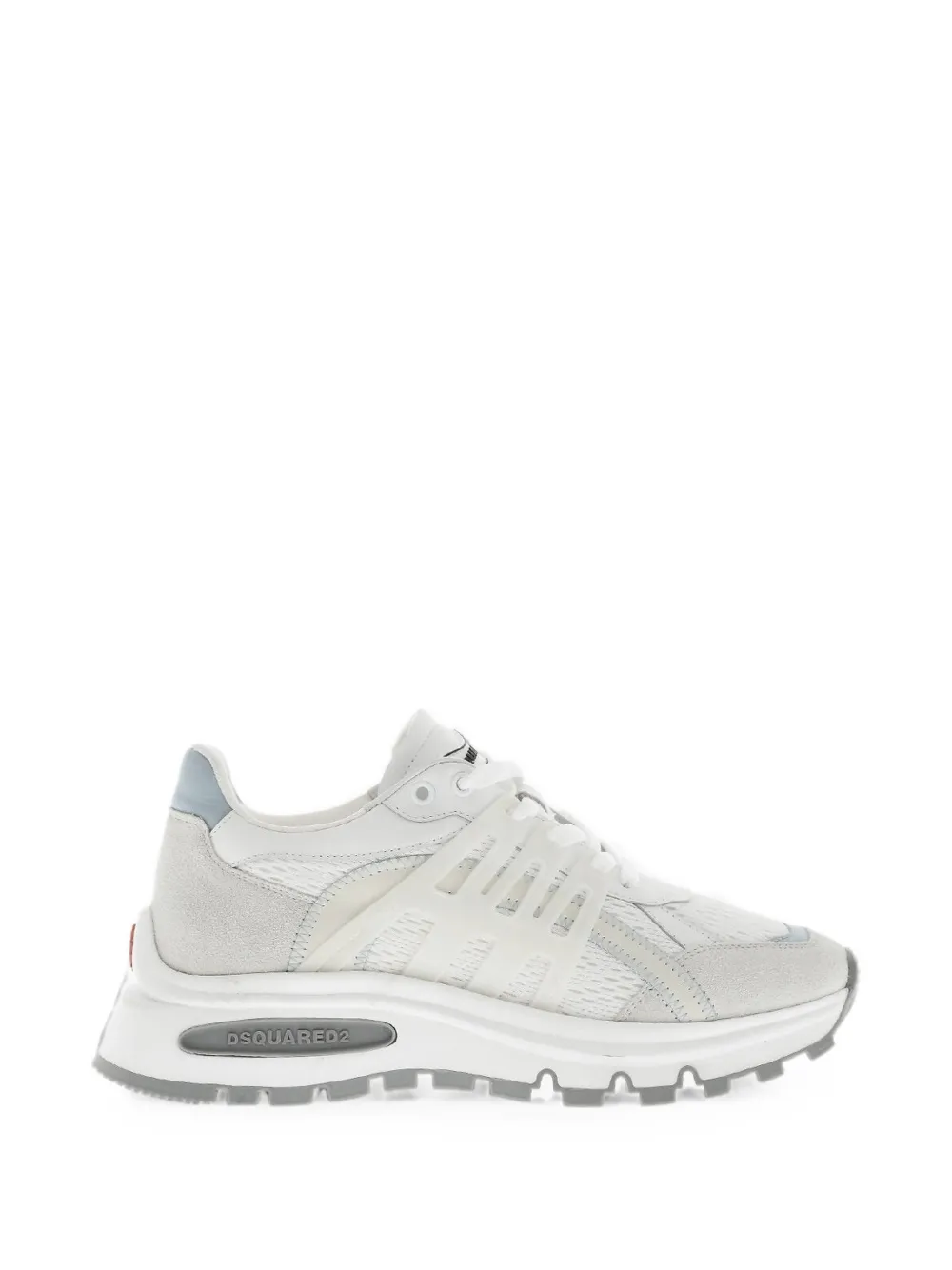 DSQUARED2 Run DS2 Sneakers aus Leder und Stoff - Weiß