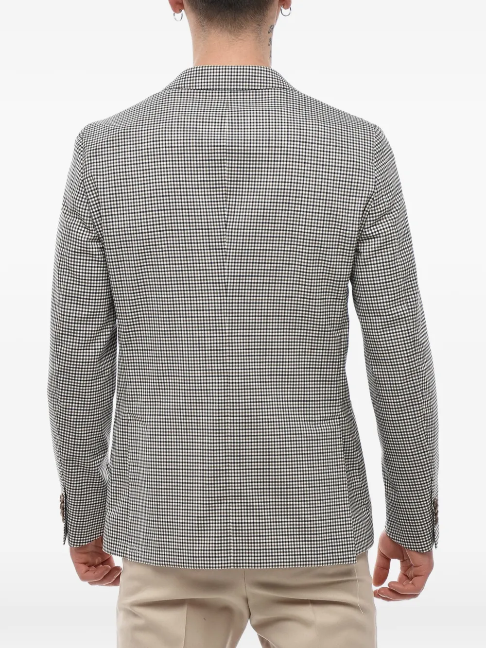 Corneliani Gingham unlined blazer Bruin