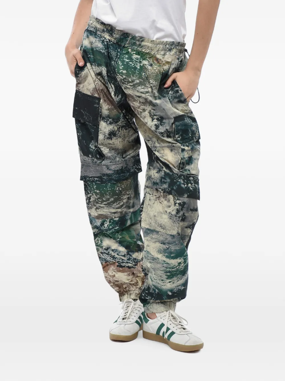 Stella McCartney Taylor printed cargo trousers - Grün