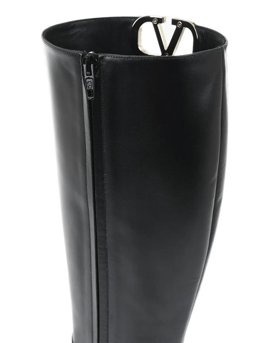 Valentino Garavani VLogo Signature knee-high boots Zwart