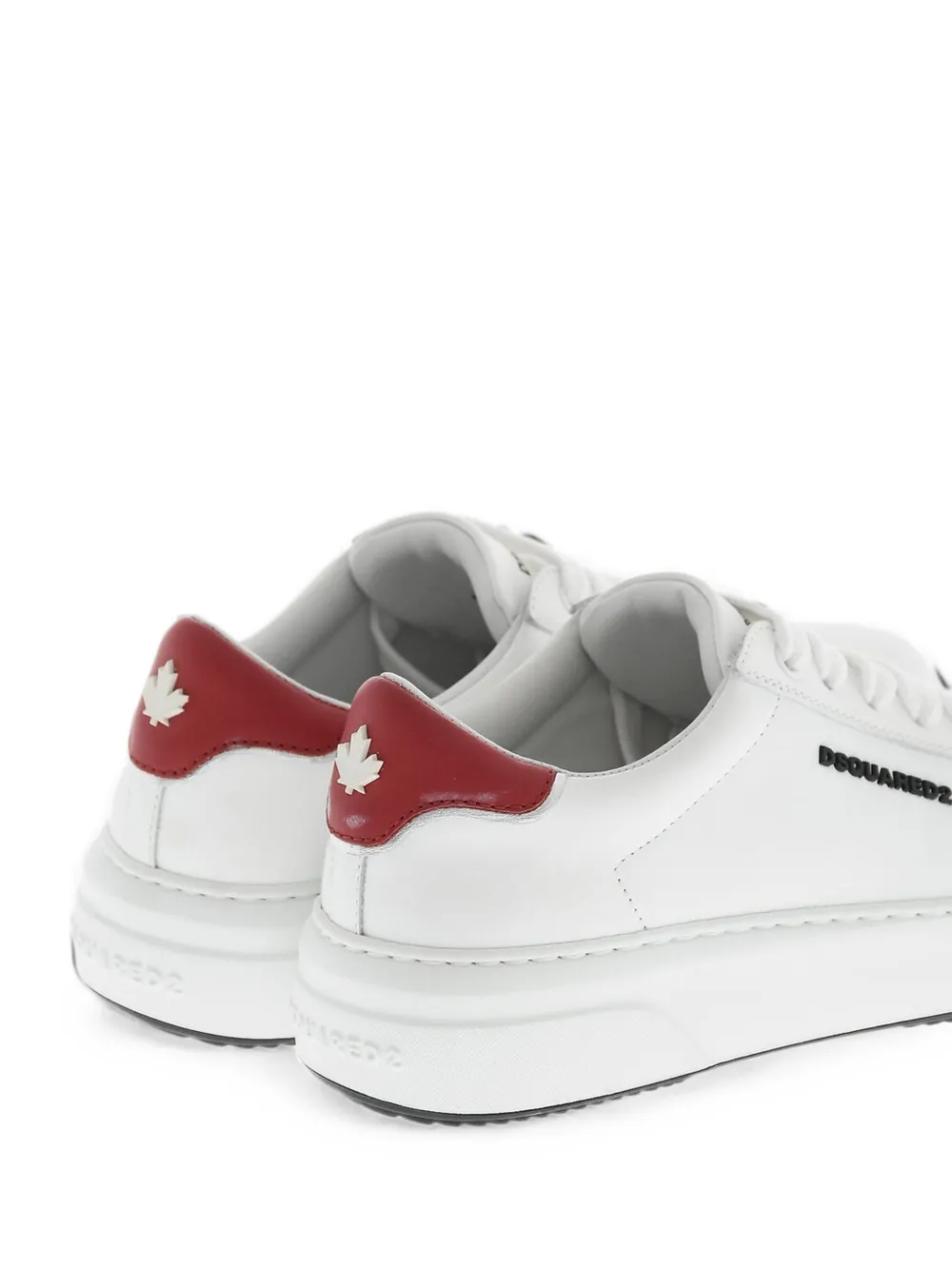 DSQUARED2 Bumber leather sneakers Wit