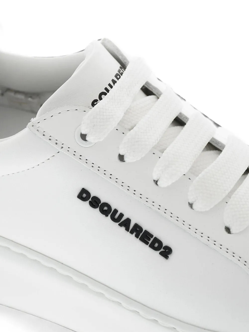 DSQUARED2 Bumber leather sneakers Wit