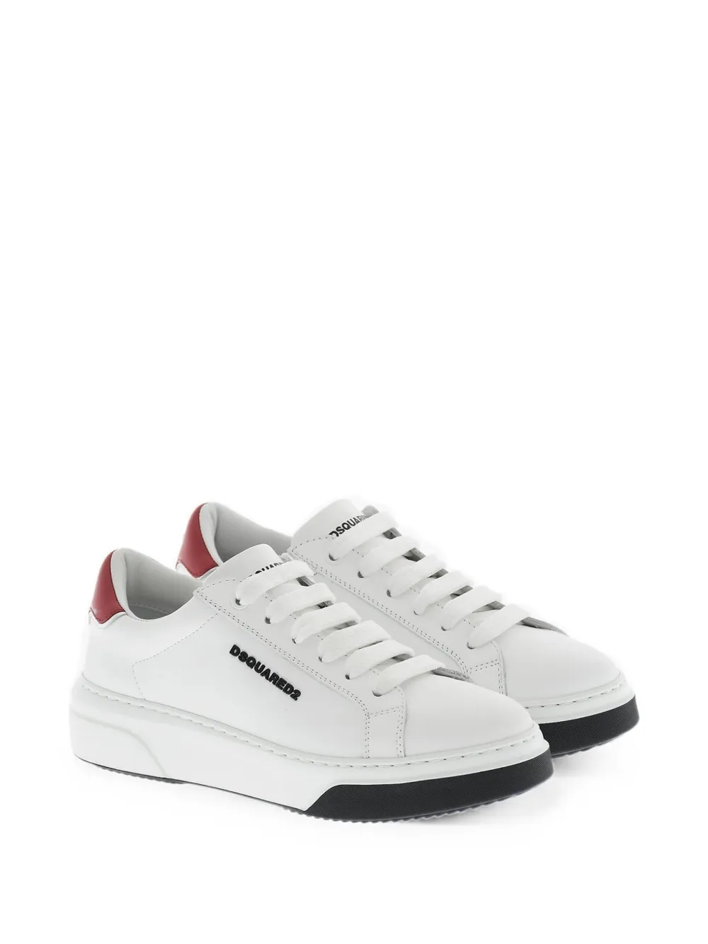 DSQUARED2 Bumber leather sneakers Wit