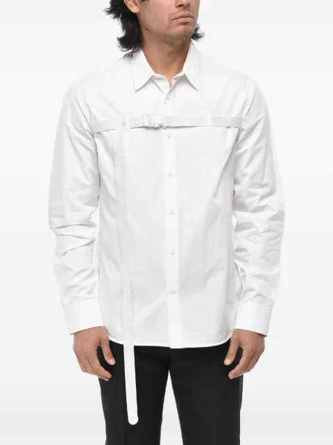 Off-White buckle-detail poplin shirt