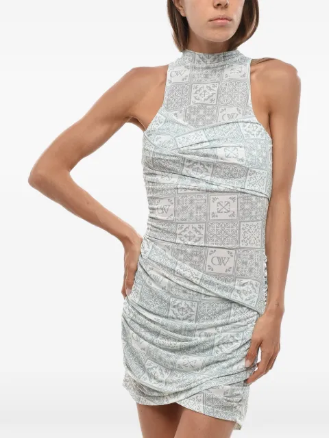 Off-White Maiolica draped mini dress