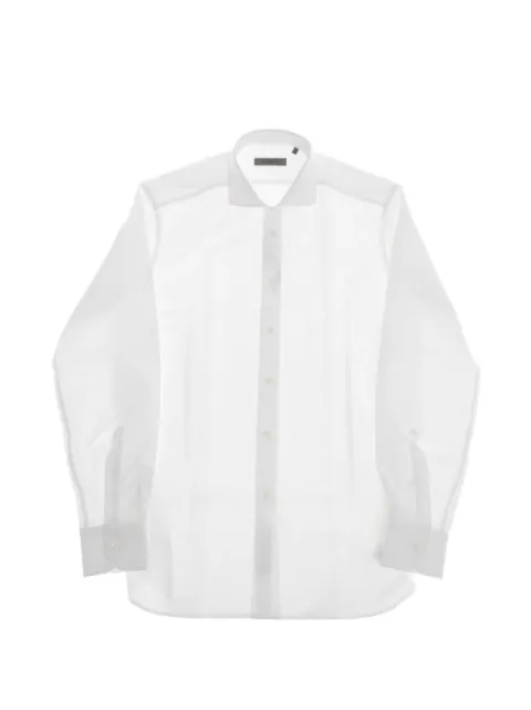 Corneliani camisa con cuello francés