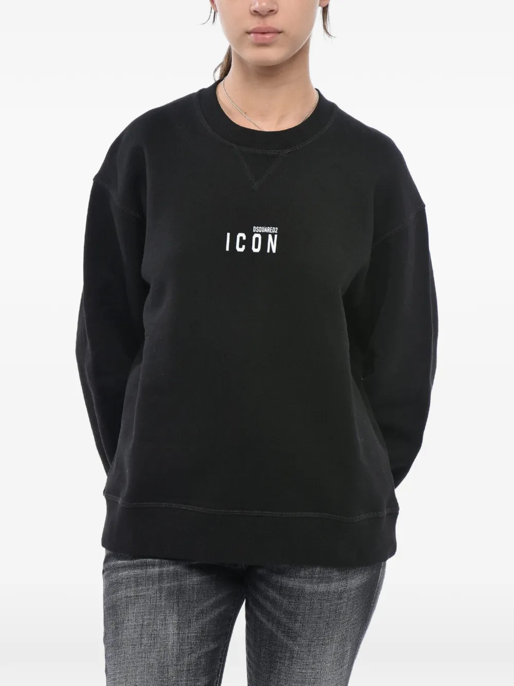 DSQUARED2 ICON logo-print sweater - Schwarz