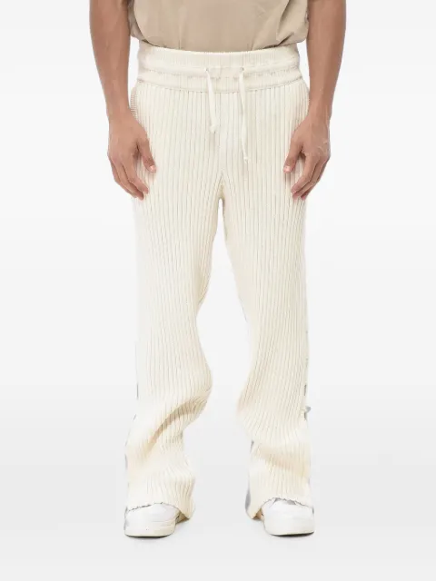 Off-White lace-up ribbed trousers