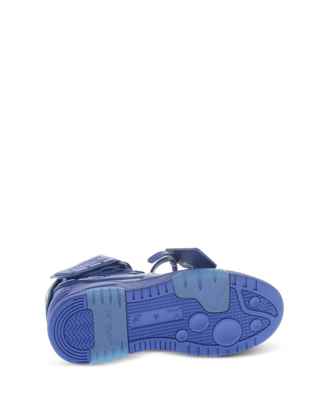 Off-White high-top Sartorial Stitching sneakers Blauw